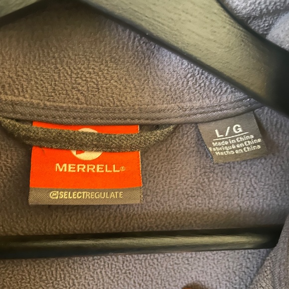 Merrell long hooded coat size L grey women's lightweight  winter coat - Picture 4 of 7